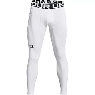 Under Armour Męskie legginsy ColdGear® Armour legginsy, Wht, 1366075, rozmiar XXL - Legginsy - miniaturka - grafika 1
