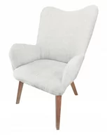 Fotele - Fotel wypoczynkowy REMO tkanina boucle - miniaturka - grafika 1
