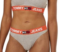 Majtki damskie - Tommy Hilfiger Majtki Damskie Stringi Thong Gray Uw0Uw02823 P61 S - miniaturka - grafika 1