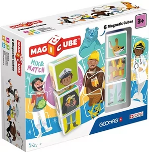 TM Toys Magicube. Mix &amp; Match. Klocki magnetyczne (6 sztuk) - Układanki dla dzieci - miniaturka - grafika 2