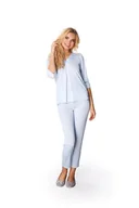 Piżamy damskie - Dwuczęściowa piżama damska Consuela : Kolor - Niebieski, Rozmiar - 42 - miniaturka - grafika 1