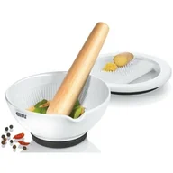 Pozostałe akcesoria kuchenne - Gefu Moździerz ceramiczny z tarką SURI 35340 G-35340 - miniaturka - grafika 1