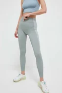 Legginsy - Reebok legginsy do jogi kolor zielony z nadrukiem - miniaturka - grafika 1