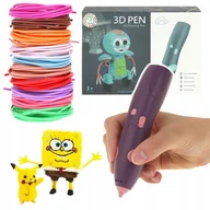 Długopisy - Długopis Drukarka 3D Pen Magiczny Zestaw dla Dzieci Wkłady 45 Metrów - miniaturka - grafika 1