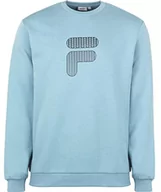 Bluzy męskie - FILA Broc Crew bluza męska, Adriatic Blue, L - miniaturka - grafika 1