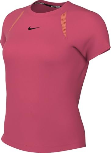 Nike Koszulka z krótkim rękawem W Nkct Df Advtg Ss Top, Aster Pink/Aster Pink/Black, FV0261-629, XS