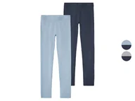 Spodnie i spodenki dla dziewczynek - pepperts!® Legginsy dziewczęce z bawełną, 2 pary - miniaturka - grafika 1