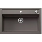 Zlewozmywaki - Zlewozmywak granitowy BLANCO Dalago 8 Silgranit Wulkaniczny szary 527248 - miniaturka - grafika 1