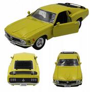 Samochody i pojazdy dla dzieci - Resorak Auto Model Metalowy Welly Ford Mustang Boss 1970 1:34 Dla Chłopców - miniaturka - grafika 1