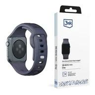 Akcesoria do smartwatchy - 3MK Silicone Watch Strap szary/grey silikonowy gumowy pasek dla Apple Watch 1/2/3/4/5/6/7/8/9/SE 38/40/41mm - miniaturka - grafika 1
