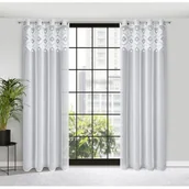 Zasłony - Zasłona gotowa na przelotkach ESTERA 250 x 140 cm biały - miniaturka - grafika 1