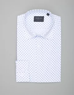 koszula calimera 00343 długi rękaw biały slim fit - Koszule męskie - miniaturka - grafika 1