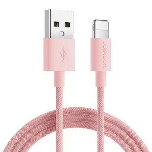 Joyroom kabel przewód USB - Lightning do ładowania / transmisji danych 1m różowy (S-1030M13) - Kable USB - miniaturka - grafika 1