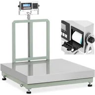 Wagi specjalistyczne - Waga platformowa z drukarką etykiet LCD 100 x 100 cm 1000 kg / 100 g - miniaturka - grafika 1