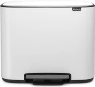 Kosze na śmieci - Brabantia Kosz na śmieci Bo pedałowy 11 l + 23 l biały 121142 - miniaturka - grafika 1