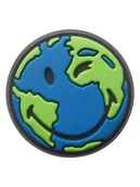 Kapcie damskie - Crocs Przypinka "Smiley Brand World" w kolorze niebiesko-zielonym na buty - miniaturka - grafika 1