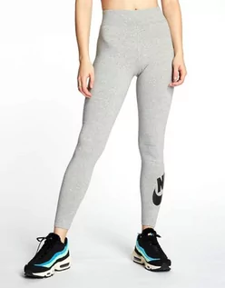 Legginsy - Damskie szare Legginsy NIKE TIGHT FIT DB3903-063 - grafika 1