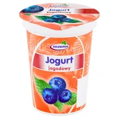 Kefiry, jogurty, maślanki - Mlekpol Jogurt jagodowy 400 g - miniaturka - grafika 1