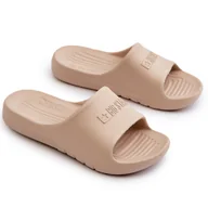 Buty dla dziewczynek - Lekkie Piankowe Klapki Dziecięce Big Star NN374559 Beżowe beżowy - miniaturka - grafika 1