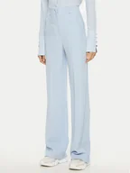 Spodnie damskie - Patrizia Pepe Spodnie materiałowe 8P0685/A545-CA38 Błękitny Regular Fit - miniaturka - grafika 1