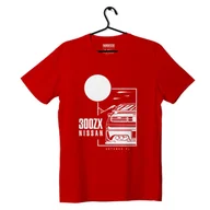 Odzież do sportów motorowych - T-shirt koszulka Nissan 300ZX czerwona-S - miniaturka - grafika 1