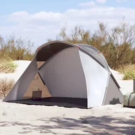 Namioty - vidaXL Namiot plażowy typu pop-up, szary, wodoszczelny - miniaturka - grafika 1