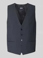 Kamizelki męskie - Kamizelka garniturowa o kroju regular fit z mieszanki żywej wełny - miniaturka - grafika 1