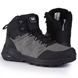 Buty męskie zimowe wysokie trekkingowe DK EXEC GREY BLACK - Odzież trekkingowa męska - miniaturka - grafika 1