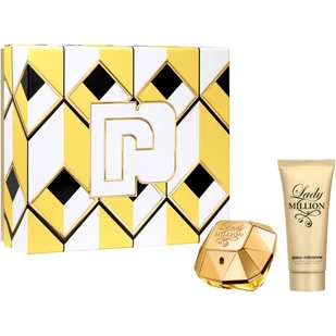 Paco Rabanne Lady Million 80ml woda perfumowana + 100ml balsam do ciała - Zestawy perfum damskich - miniaturka - grafika 1