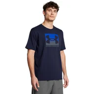 Koszulki sportowe męskie - Męski t-shirt z nadrukiem Under Armour UA M Boxed Sports Updated Ss - granatowy - UNDER ARMOUR - miniaturka - grafika 1