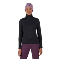 Bluzy narciarskie - Bluza Rossignol W Blackside Fleece HZ czarna - XS - miniaturka - grafika 1