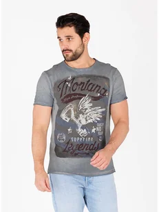 KEY LARGO Koszulka "Montana" w kolorze niebieskim - Koszulki męskie - miniaturka - grafika 1