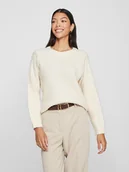 Swetry damskie - Vila Sweter "Erin" w kolorze kremowym - miniaturka - grafika 1