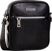 Nerki - Guess, Scala, Mini, Textile Crossbody Bag, Black, For Men For Men - miniaturka - grafika 1