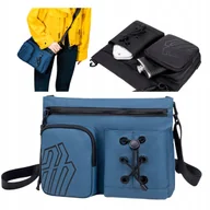 Torebki damskie - Torebka listonoszka niebieska modna elegancka wodoodporna na ramię miejska stylowa uniwersalna Arctic Hunter K00535Blue - miniaturka - grafika 1