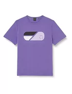 Koszulki męskie - BOSS T-shirt męski, Dark Purple502, 6XL - miniaturka - grafika 1