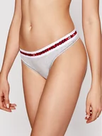 Majtki damskie - Tommy Hilfiger Stringi Thong UW0UW02458 Szary - miniaturka - grafika 1