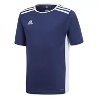 Odzież sportowa dziecięca - Adidas, Koszulka dziecięca, Entrada 18 JSYY CF1047, granatowy, rozmiar 152 - miniaturka - grafika 1