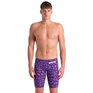 Strój startowy Arena Carbon AIR2 LE Jammer Leopard LEOPARD SKIN VIOLET 55 - Kąpielówki męskie - miniaturka - grafika 1