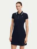 Sukienki - Tommy Hilfiger Sukienka codzienna WW0WW45532 Granatowy Regular Fit - miniaturka - grafika 1