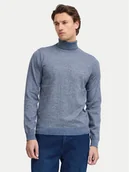 Swetry męskie - Blend Golf 20717261 Niebieski Regular Fit - miniaturka - grafika 1