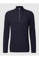 Bluzy męskie - Bluza z kołnierzem w jednolitym kolorze - Tom Tailor - miniaturka - grafika 1