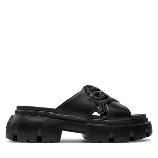 Klapki KARL LAGERFELD KL83504 Black Lthr - Klapki i japonki damskie - miniaturka - grafika 1