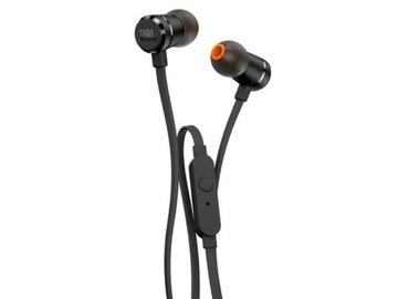 Jbl Słuchawki dokanałowe T290 z mikrofonem Czarny