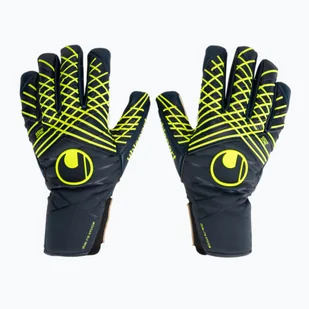 Rękawice bramkarskie uhlsport Prediction Absolutgrip HN navy/white/fluo yellow WYSYŁKA W 24H 30 DNI NA ZWROT - Piłka nożna - miniaturka - grafika 1