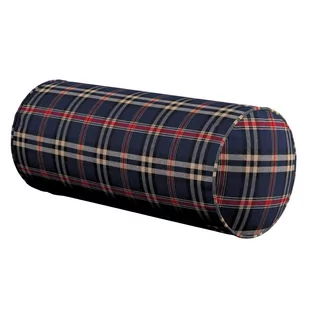 Dekoria.pl Dekoria.pl Poduszka wałek prosty granatowo czerwona kratka 16 × 40 cm Bristol 530-142-68 - Poduszki dekoracyjne - miniaturka - grafika 1