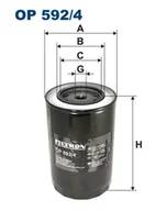 Filtry oleju - Filtr oleju Filtron OP 592/4 - miniaturka - grafika 1