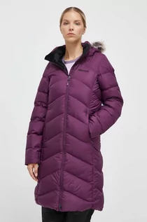 Kurtki damskie - Marmot kurtka puchowa Montreaux damska kolor fioletowy zimowa - grafika 1