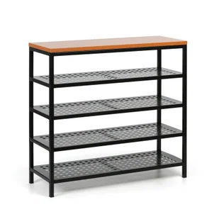 Szafka na buty, 949 x 1000 x 360 mm, czereśnia - Szafki na buty - miniaturka - grafika 1