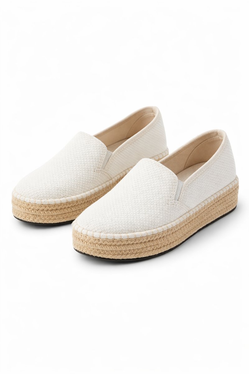 CALVIN KLEIN JEANS ESPADRYLE BIAŁE Z PODESZWĄ ZE SZNURA 40 1I3A
